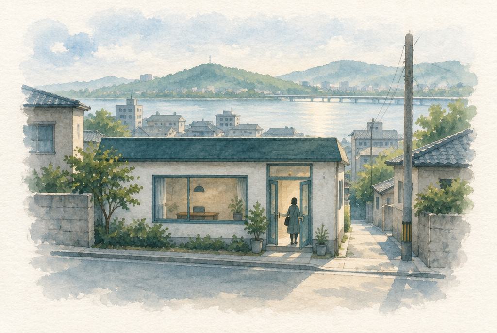 진주 본사 수채화